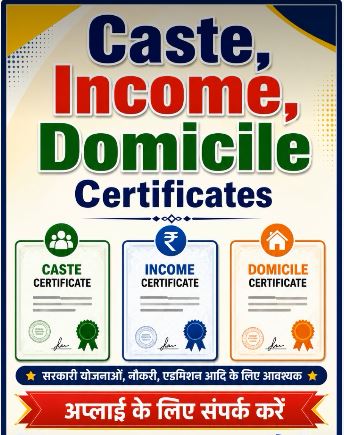 Income Caste Domicile Certificate